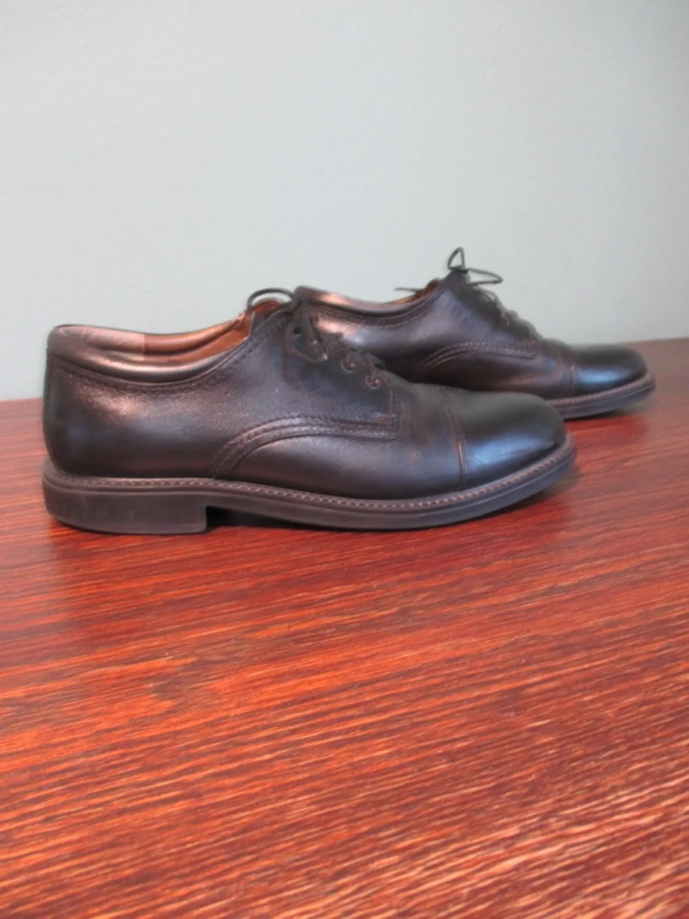 Dockers Men's Black Gordon Cap-Toe Oxford Shoes Size 8M
